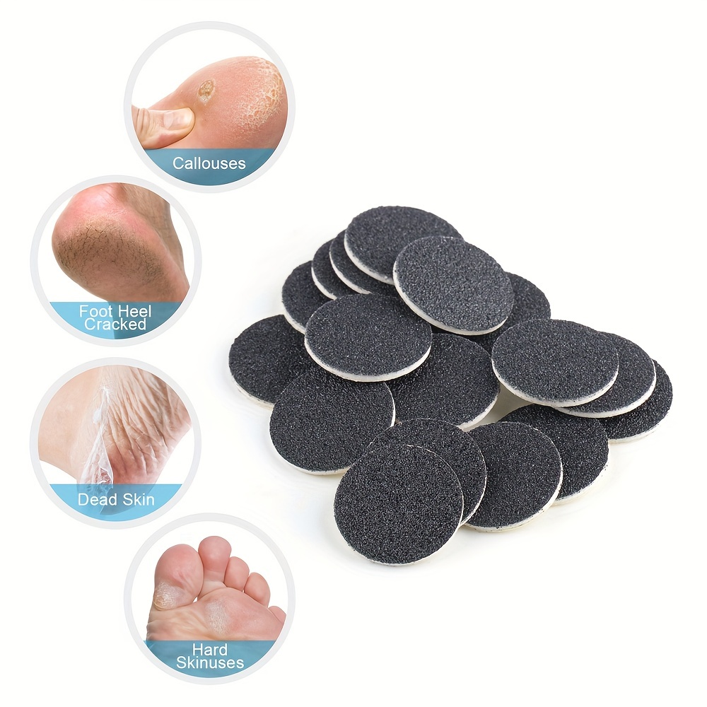 60Pcs Sanding Disc Sandpaper Electric Foot Care Pedicure Dead Skin Remover  Tool