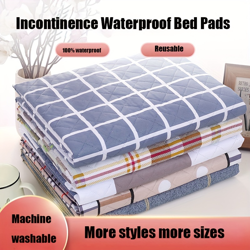 Non-Slip Washable Large Incontinence Bed Pad Waterproof Absorbent Bed  Wetting Pr