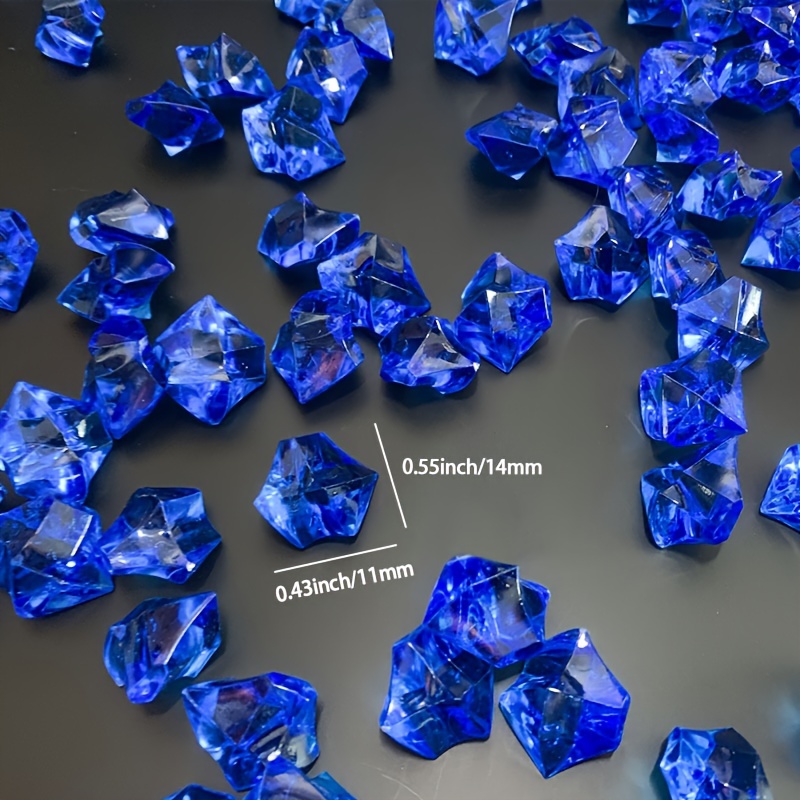 Fake Ice Cubes Diamonds Plastic Crushed Ice Rocks Acrylic - Temu