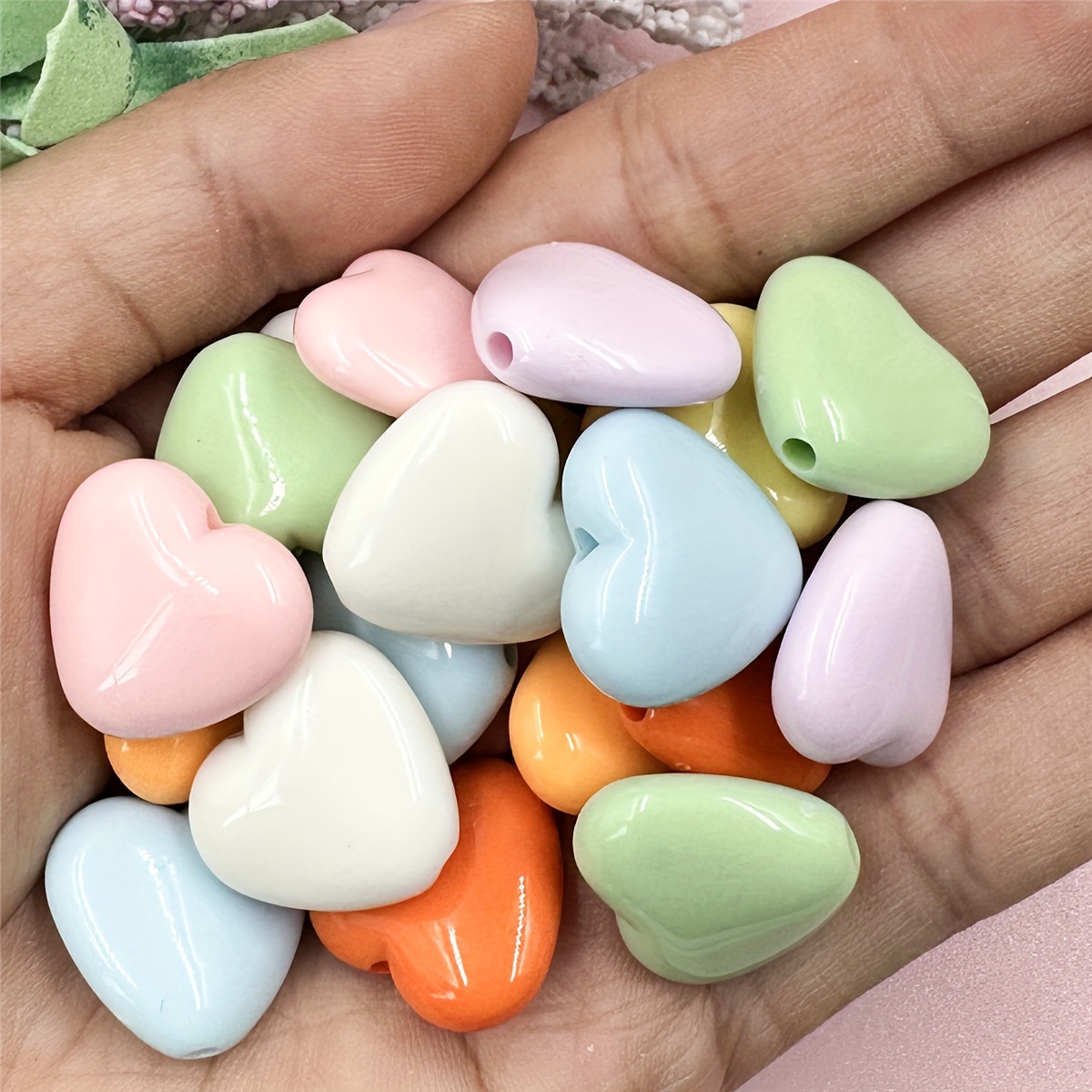 Acrylic Colorful Big Bow Beads For Jewelry Making Diy - Temu