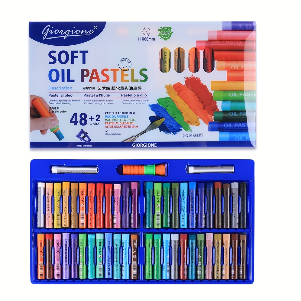 Oil Pastels Set, 48 Colors Artist Soft Oil Pastels Vibrant And Creamy, Pastels  Art Supplies For Artists, Beginners, Students, Art Painting Drawing - Temu