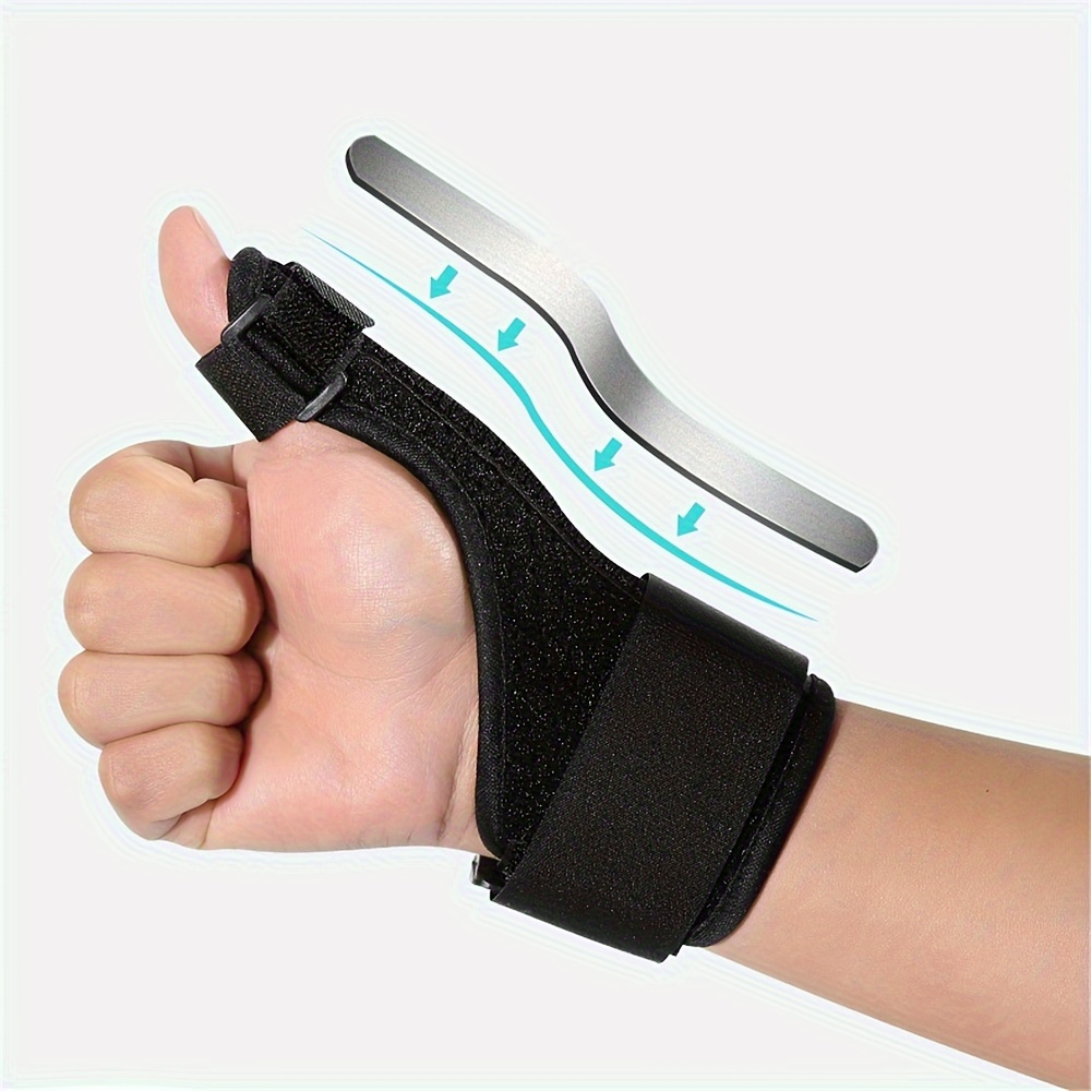 

1pc Adjustable Thumb & Wrist Support With Aluminum Bar, Universal For Both Hands Left Or Right Hand