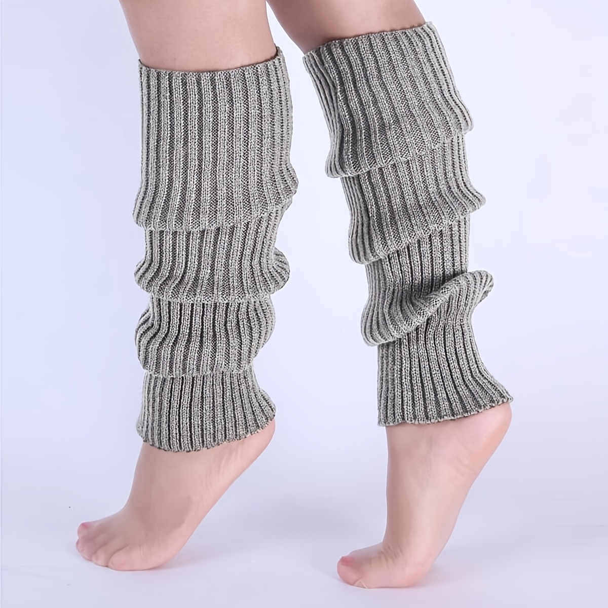 Knitted Leg Warmers Warm Thermal Leggings Boot Cover Leg Support Arm Ankle  Warmers Womens Ladies – buy the best products in the Coolbe online store