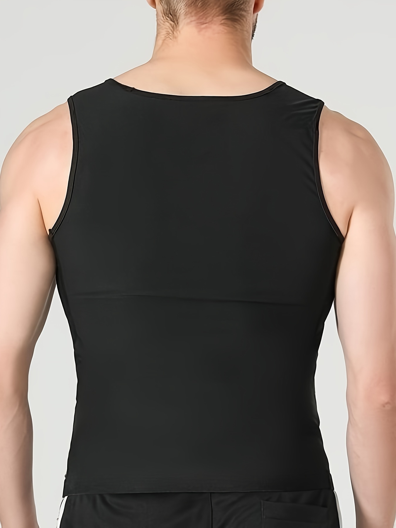 Camiseta Sin Mangas Cuello Redondo Ajustada Sudar En Sauna - Temu Chile