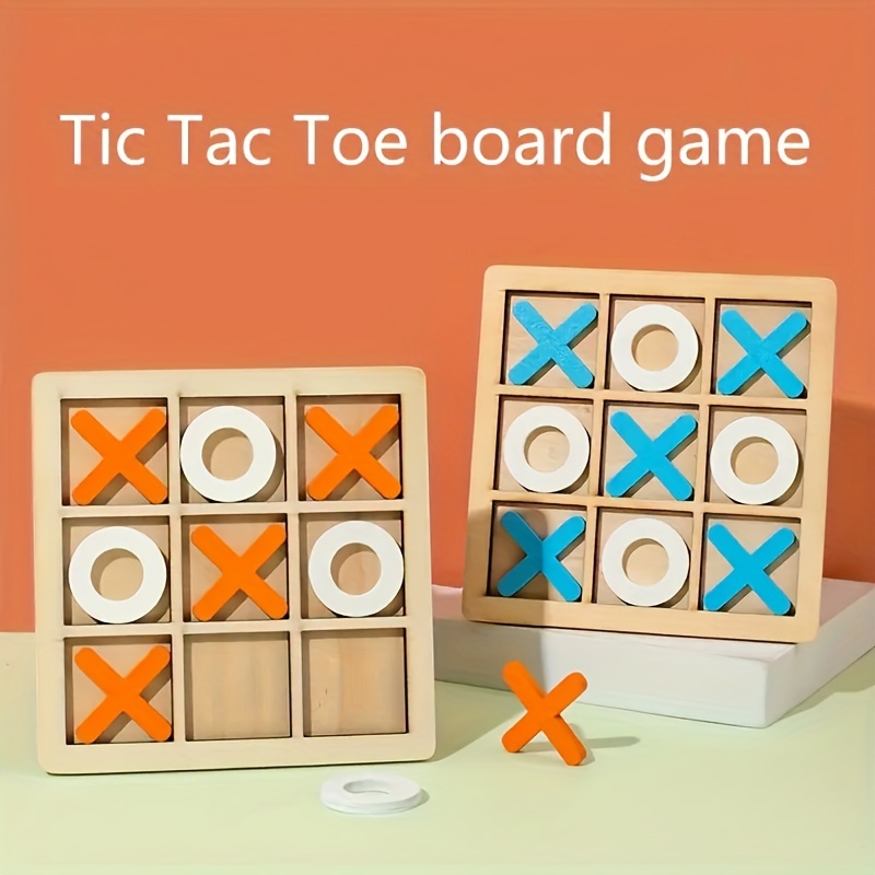 Classic Xo Tic Tac Toe Wooden Game - Fun For All Ages! - Temu