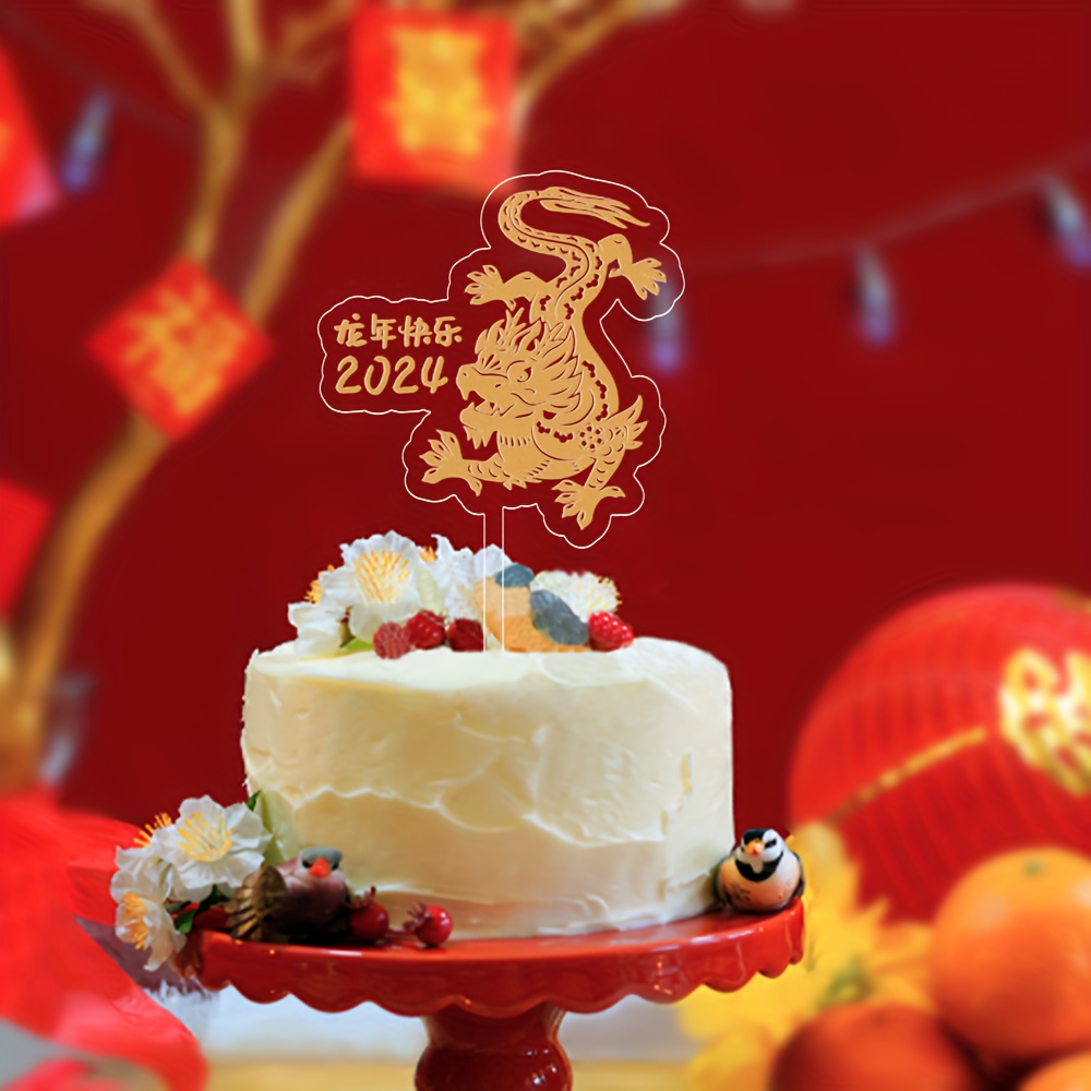 Decoración para tartas de Año Nuevo Chino 2014 – Precortados – Año del  Caballo – Obleas comestibles – 1.6 in x 24