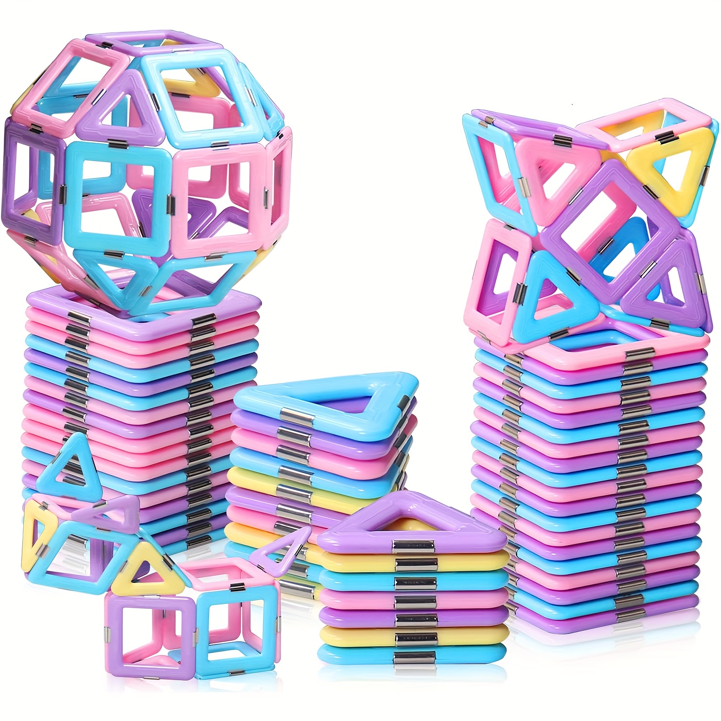  42PCS Magnetic Blocks, Gifts for 3 4 5 6 Year Old