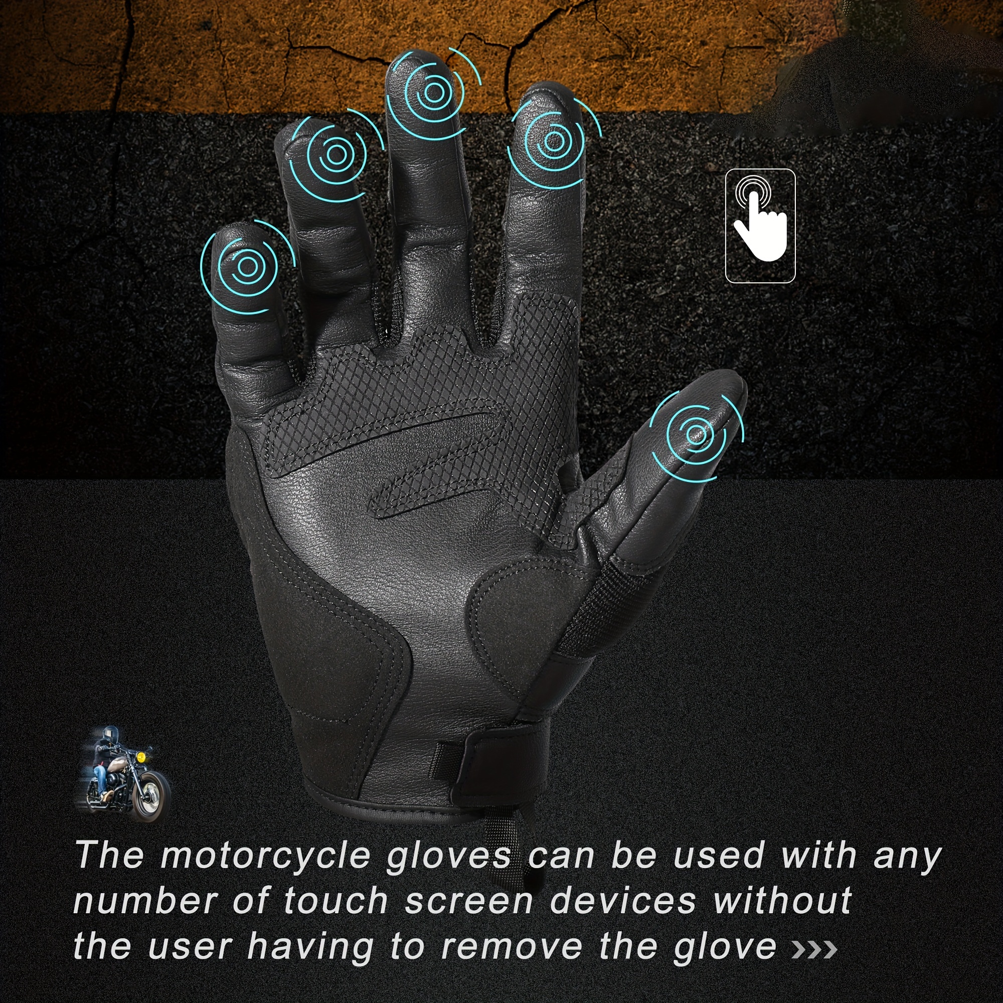 MVPTOO Protective Motorcycle Gloves Full Finger Tactical Gloves for Men & Women