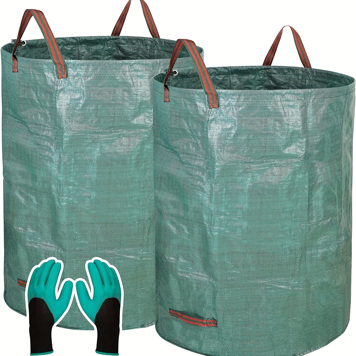 33 Gallons Large Capacity Garden Bag Reusable Leaf Sack Trash Can