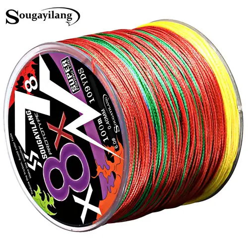 Sougayilang 9 Strands Fishing Line 500m Braided Fishing Line, Free  Shipping For New Users