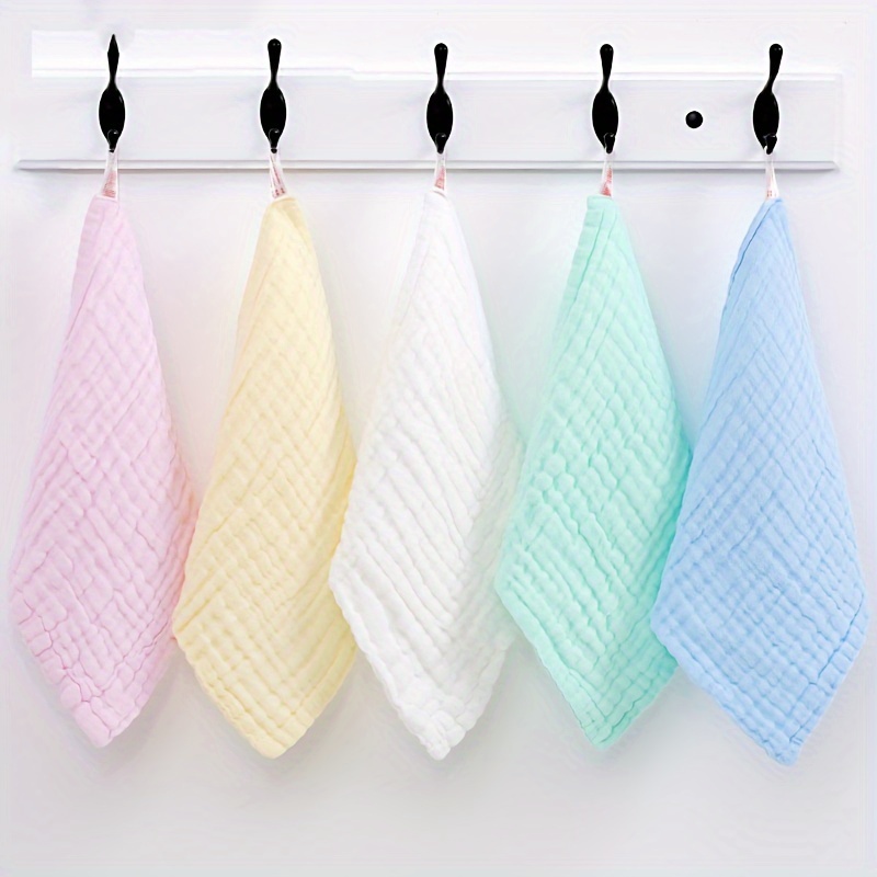 Cotton Waffle Washcloth Solid Color Household Handkerchiefs - Temu