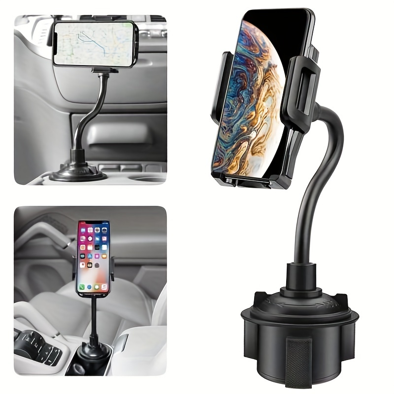 Macally Cup Holder Tray- Perfect Adjustable Car Food Tray for Eating with  Phone Slot and Swivel Arm -Organizer - Road Trip Essential Car Travel