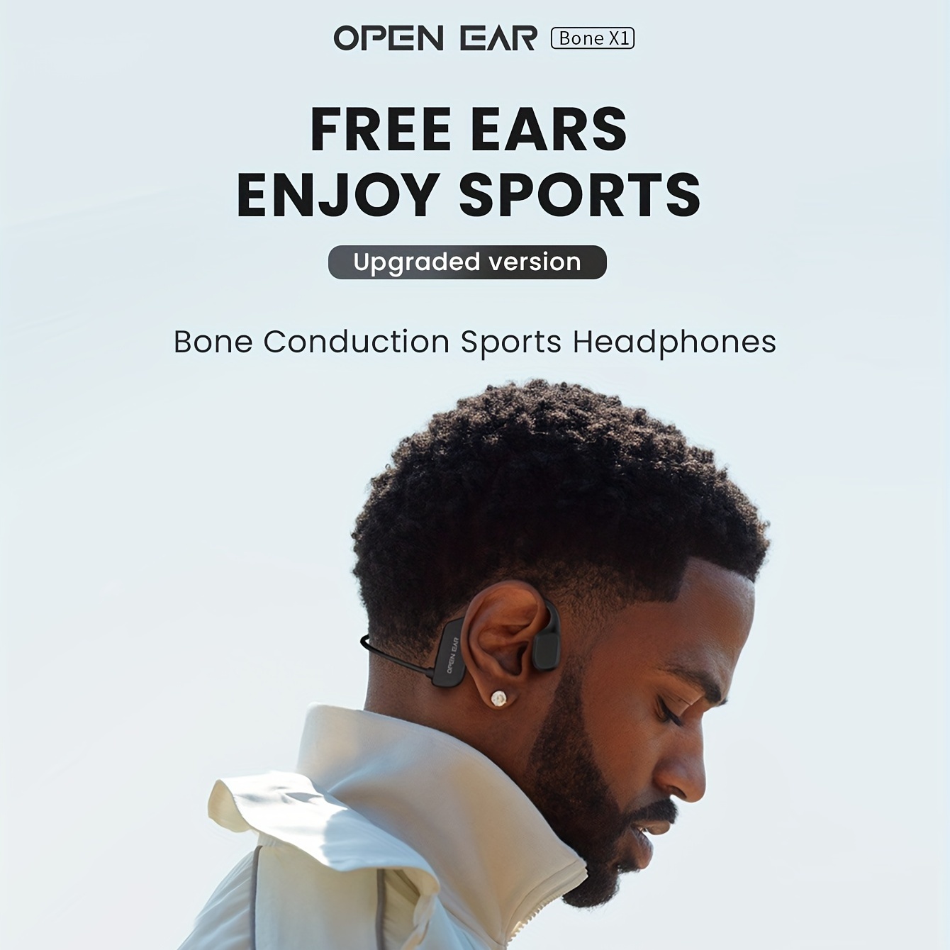 Casque de sport à conduction osseuse Bluetooth à oreille ouverte - Écouteurs  sans fil résistants à la transpiration