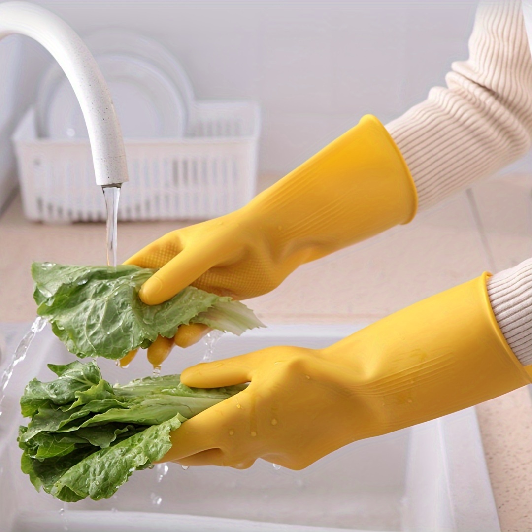 Guantes de limpieza reutilizables de nitrilo para cocina, hogar,  lavavajillas, guantes para lavandería, baño, limpieza, jardinería, cuidado  de