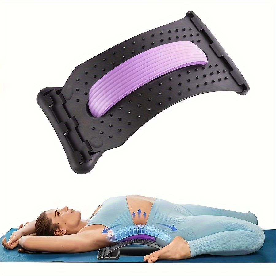 Back Stretcher Pillow Neck Lumbar Support Massager for Neck Waist Back,  Sciatica, Herniated Disc Pain Relief Massage Relaxation