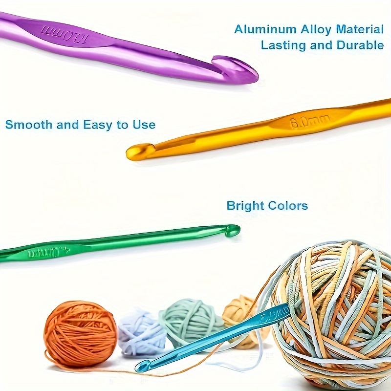 Aluminum Oxide Crochet Knitting Tools Colorful Single - Temu