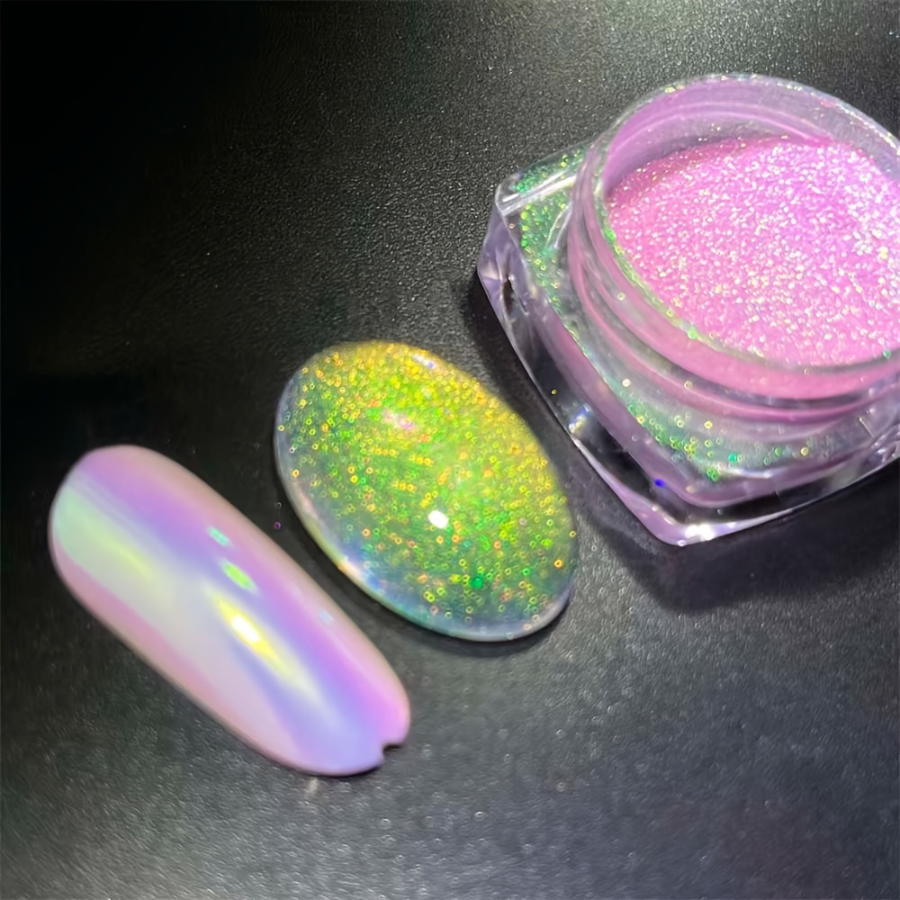 Luminous Chrome Nail Powder Glow In The Dark Pigment - Temu