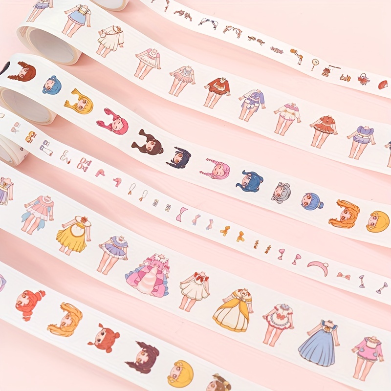 Boxed Kawaii Cartoon Series Tape Stickers Decorative Diy Washi