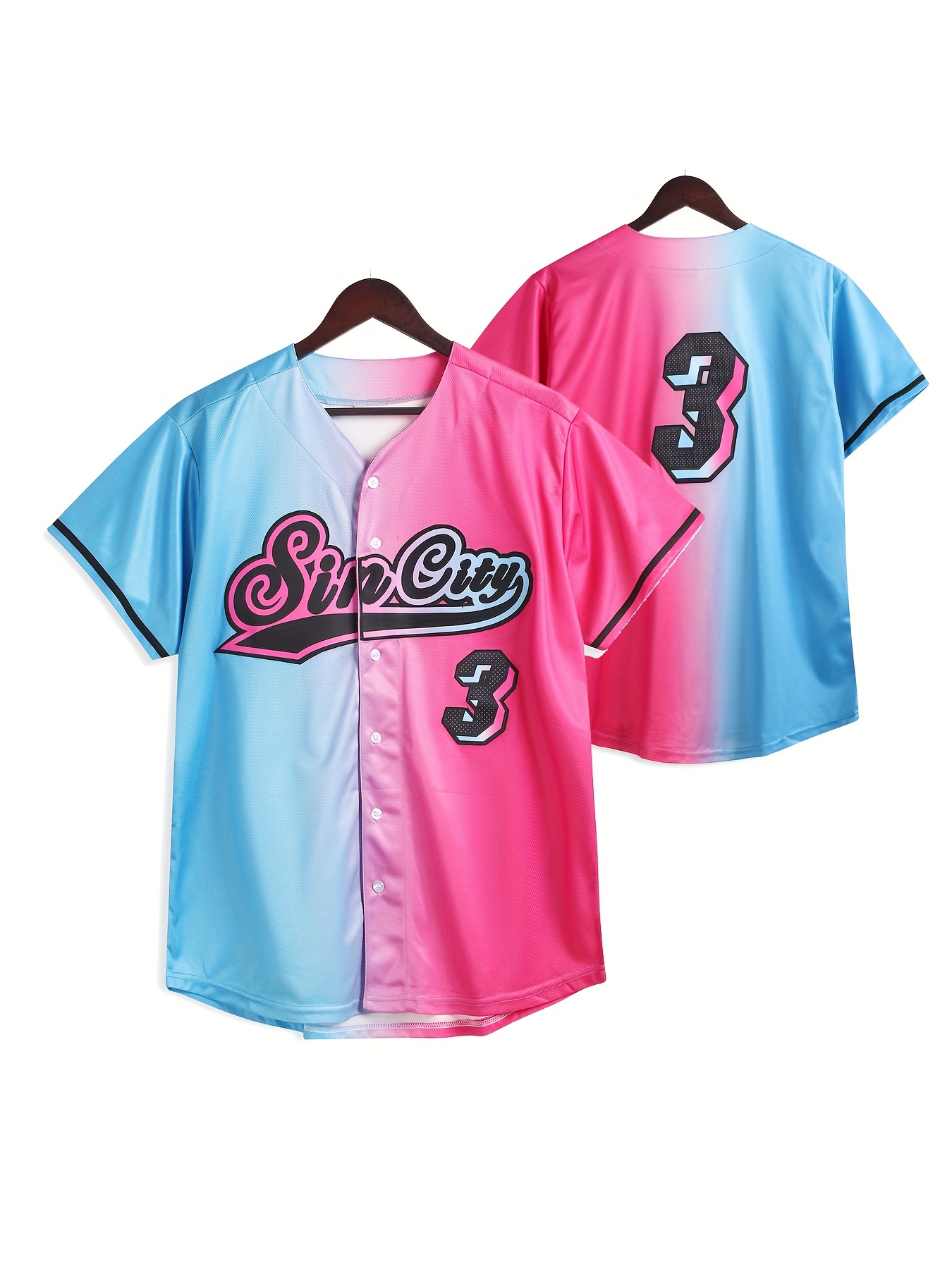Men's Baseball Jersey, Retro Classic Baseball Shirt, Breathable