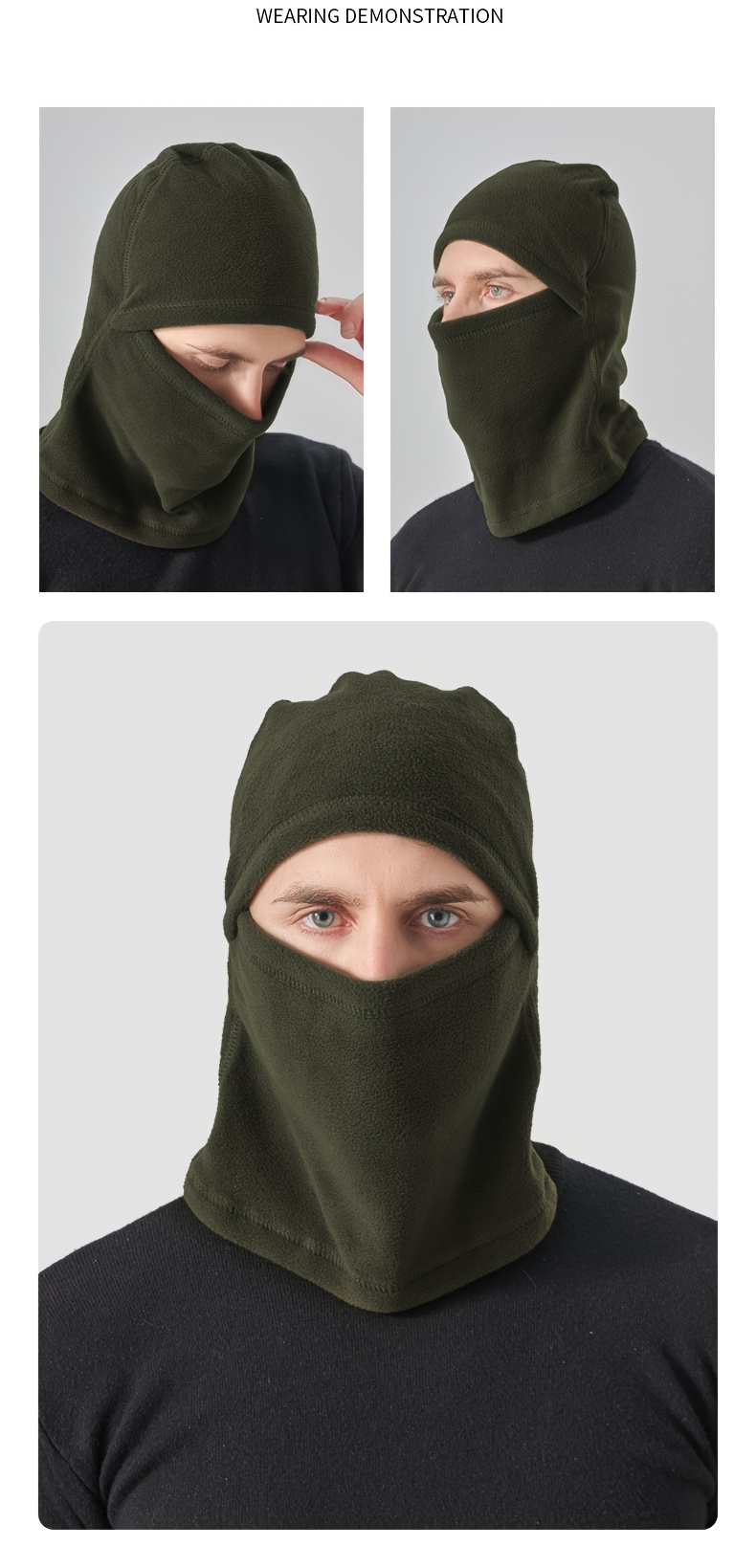 Outdoor Ciclismo Escursionismo Passamontagna Polar Fleece Maschera Da Sci  Unisex Cappuccio Antivento Cappelli Traspirante Ghetta Per Il Collo  Berretto Da Sci Per Donna Uomo Autunno E Inverno - Temu Italy