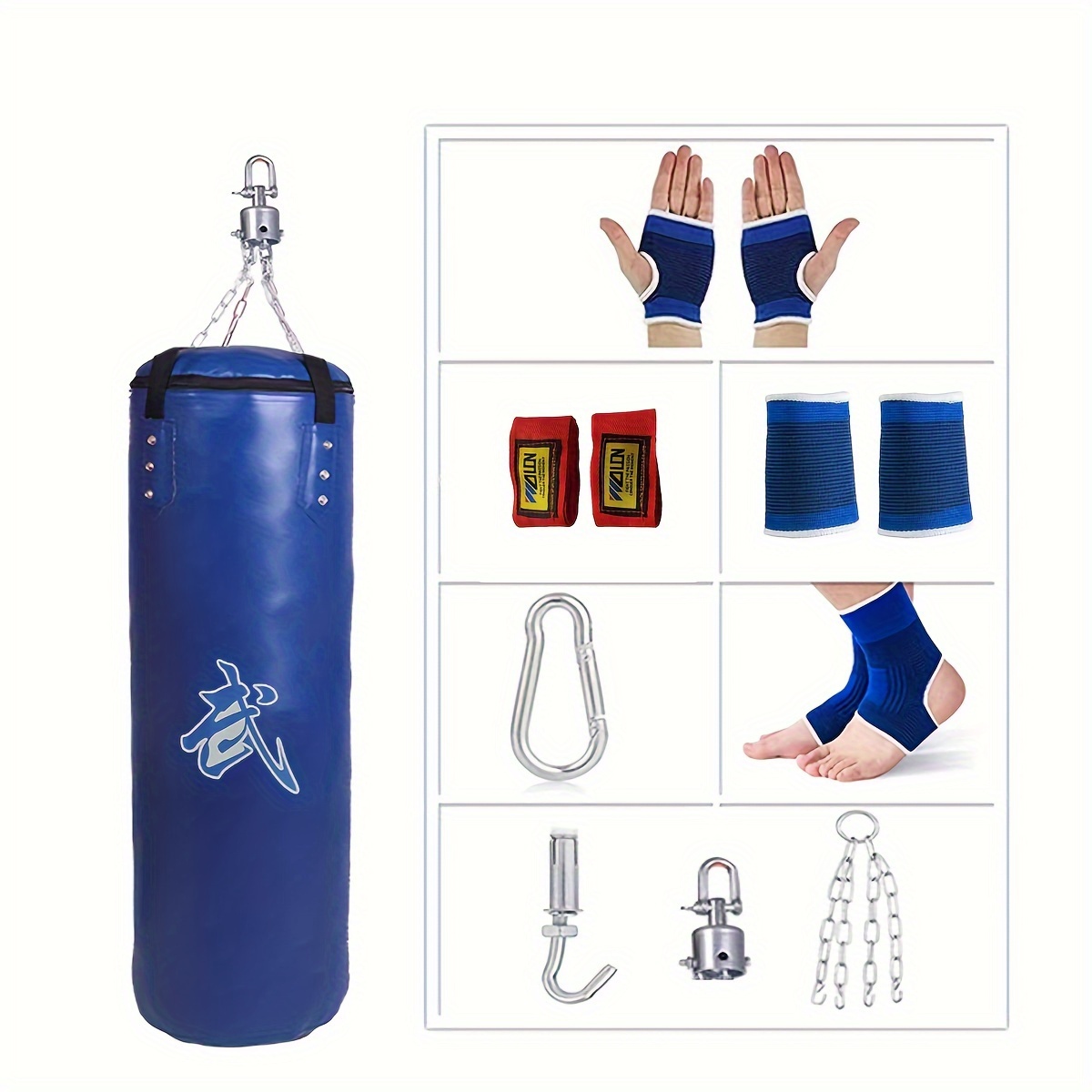 Pu Boxing Bag Set for Martial Arts Training, Home Equipment