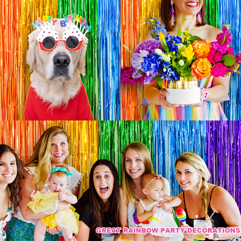 Brighten Birthday Party A Rainbow Banner 71 X 44 Decoration - Temu