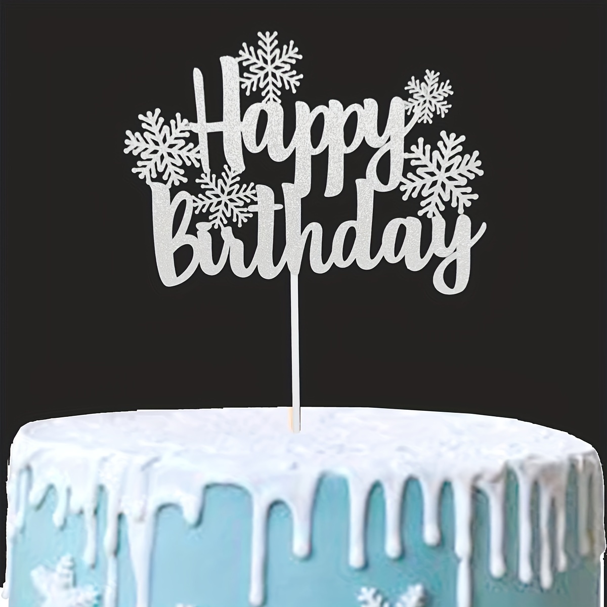 Snowflake Cake Topper Frozen Cake Toppers Decorations Frozen - Temu Italy