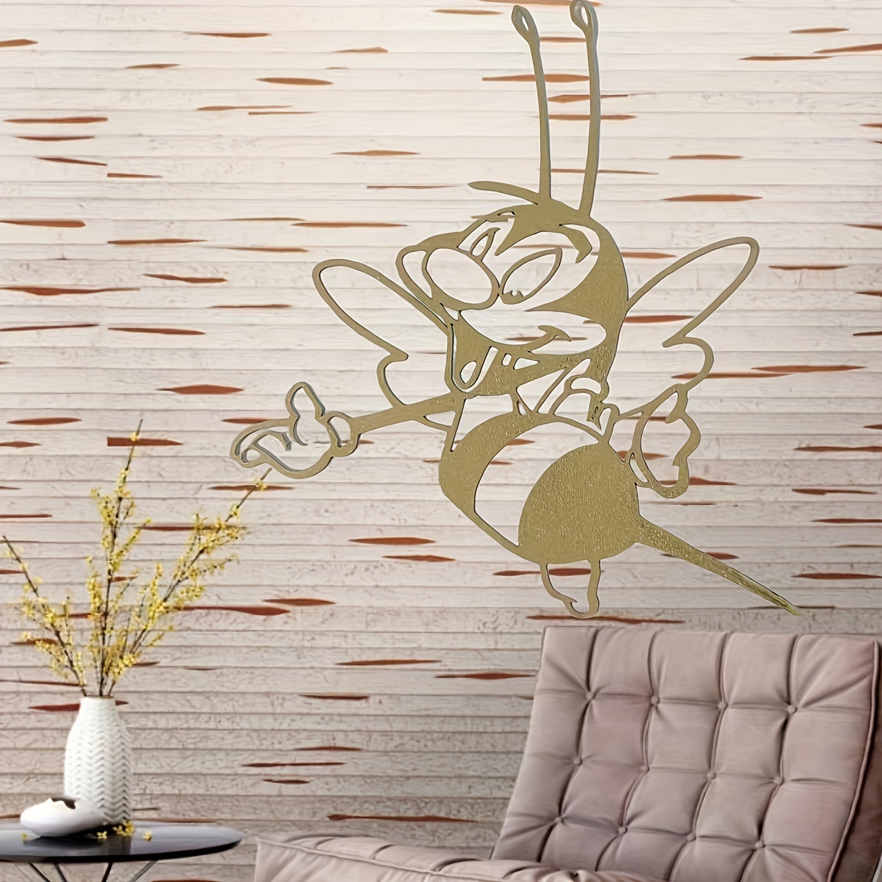 Creative Small Bee Iron Wall Decoration Wall Decoration - Temu