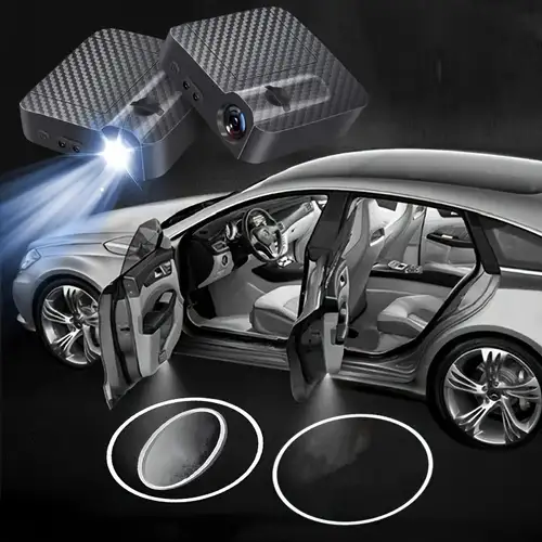 2 Stück Universal-Autotür-Projektor, Willkommenslichter, individuelles  Logo, Geister-Schatten-Laser-LED-Lampe für BWM, Audi, VW, Volvo, Renault