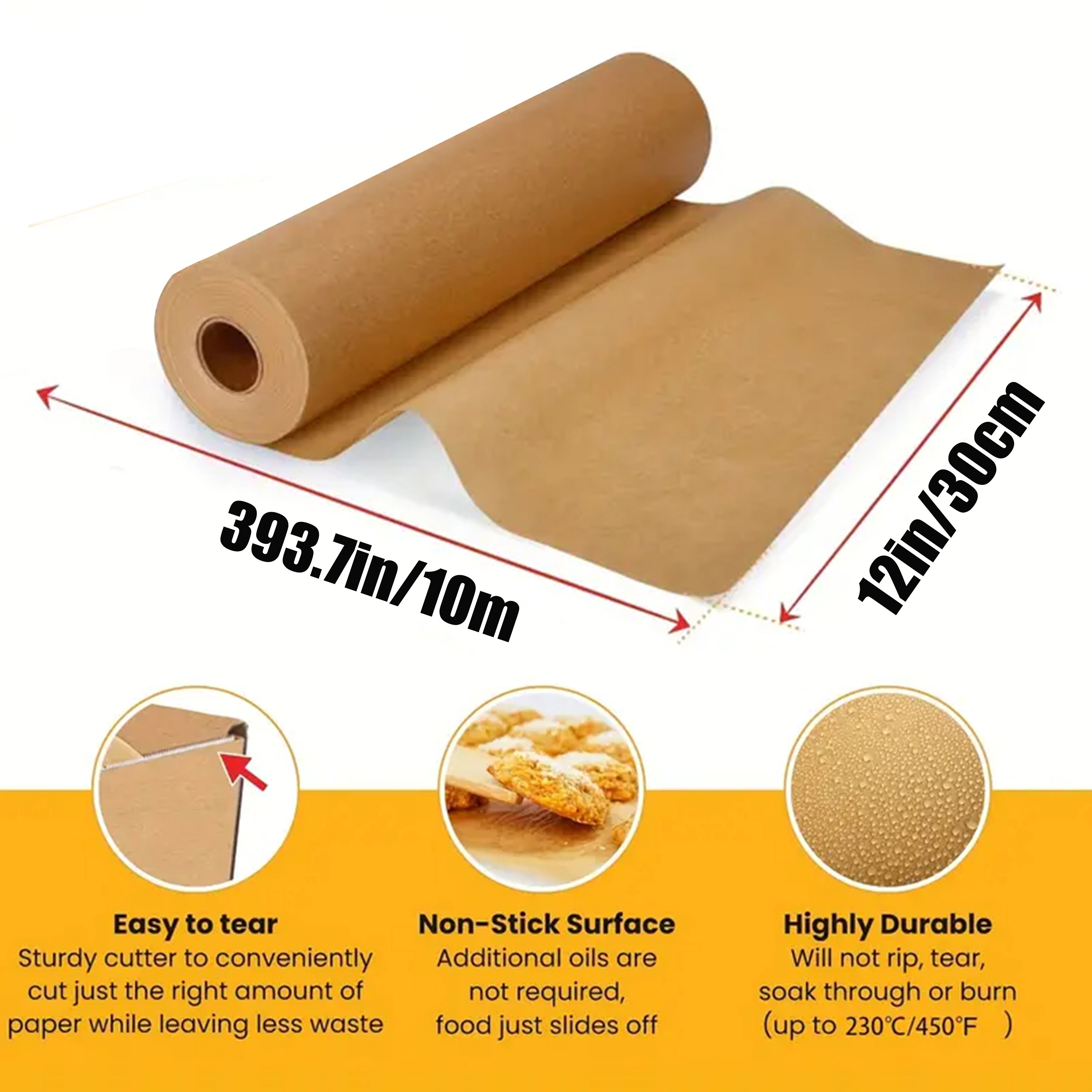 Non stick Parchment Paper Roll For Baking Cooking Grilling - Temu