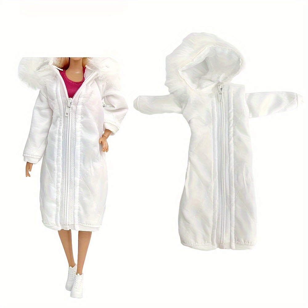Long Coat Cotton Outfits for Barbie Doll Clothes Accessories Winter Wear  Jacket