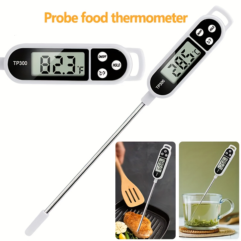  TP300 Digital Meat Thermometer for Cooking Food, Kitchen Needs,  Smoker Oven BBQ Grill, Candy, Drinks, Instant Read, Long Probe : Home &  Kitchen