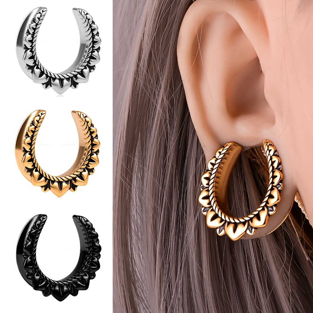 4 Pièces Résine Bouchon D'oreille Tunnels Boucles D'oreilles