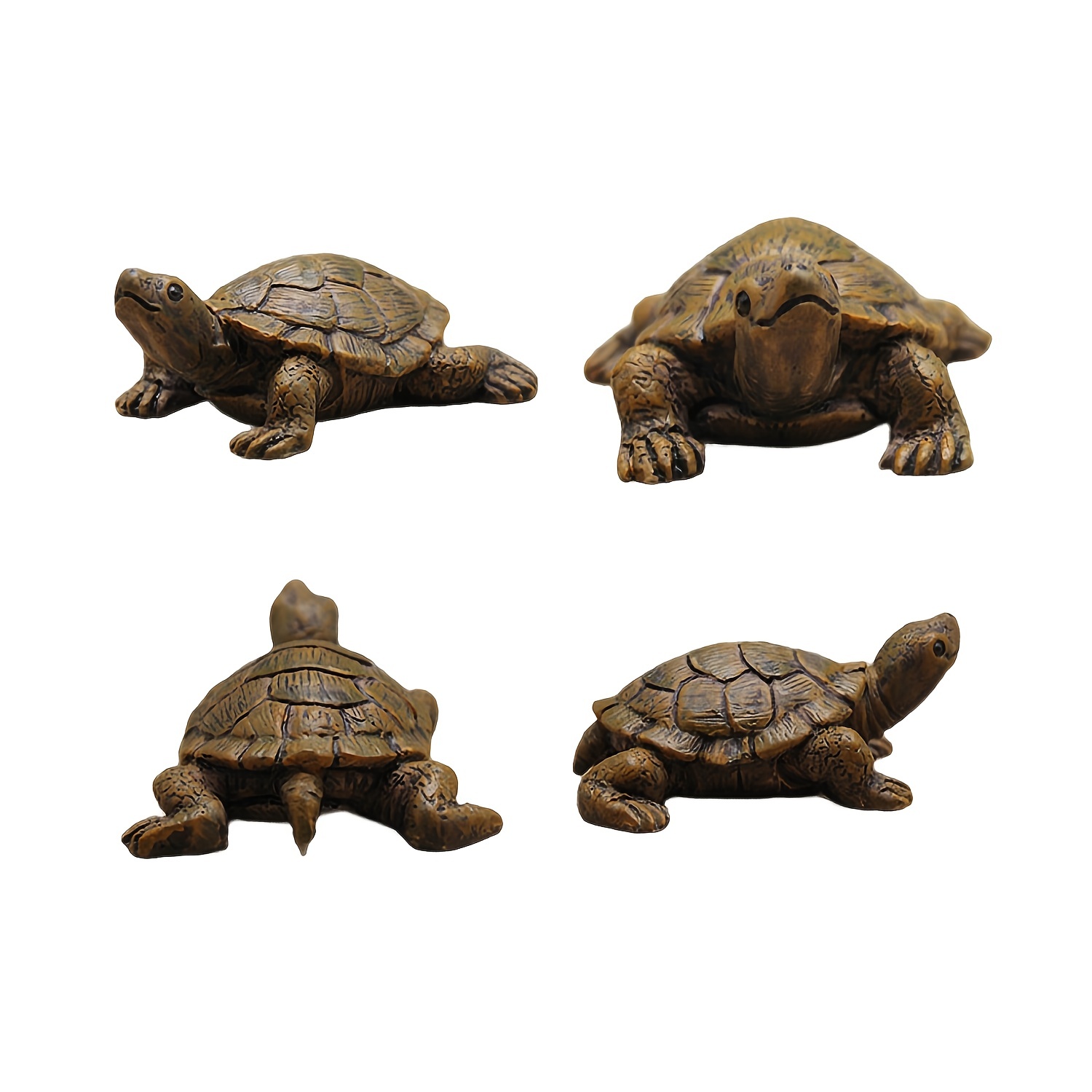 1pc Mini Turtles Miniature Figurines Simulation Small Tortoise Ornament  Realistic Sea Turtles Resin Cute Beach Sea Turtles For Bonsai Craft Fairy  Gard