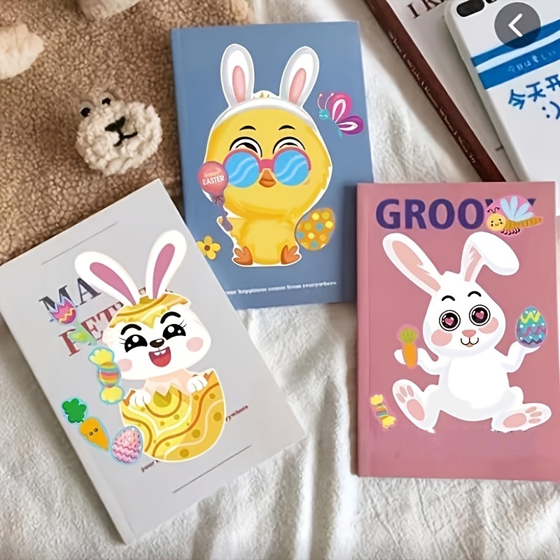 6pcs Easter Bunny Egg Chick Puzzle Fun Stickers Party - Temu