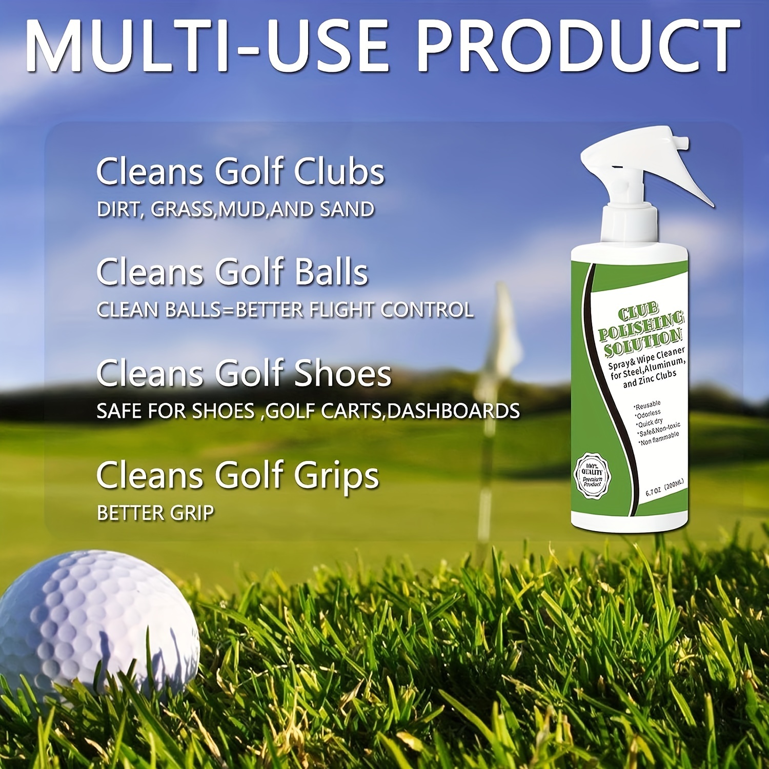 Golf Iron Polishing Kit Club Cleaner Polish Cleaning - Temu