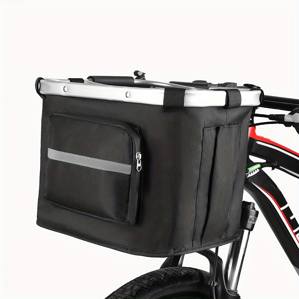 Cesta de bicicleta delantera: hierro universal trasero accesorio de  ciclismo desmontable manillar contenedor de almacenamiento para bicicletas  de