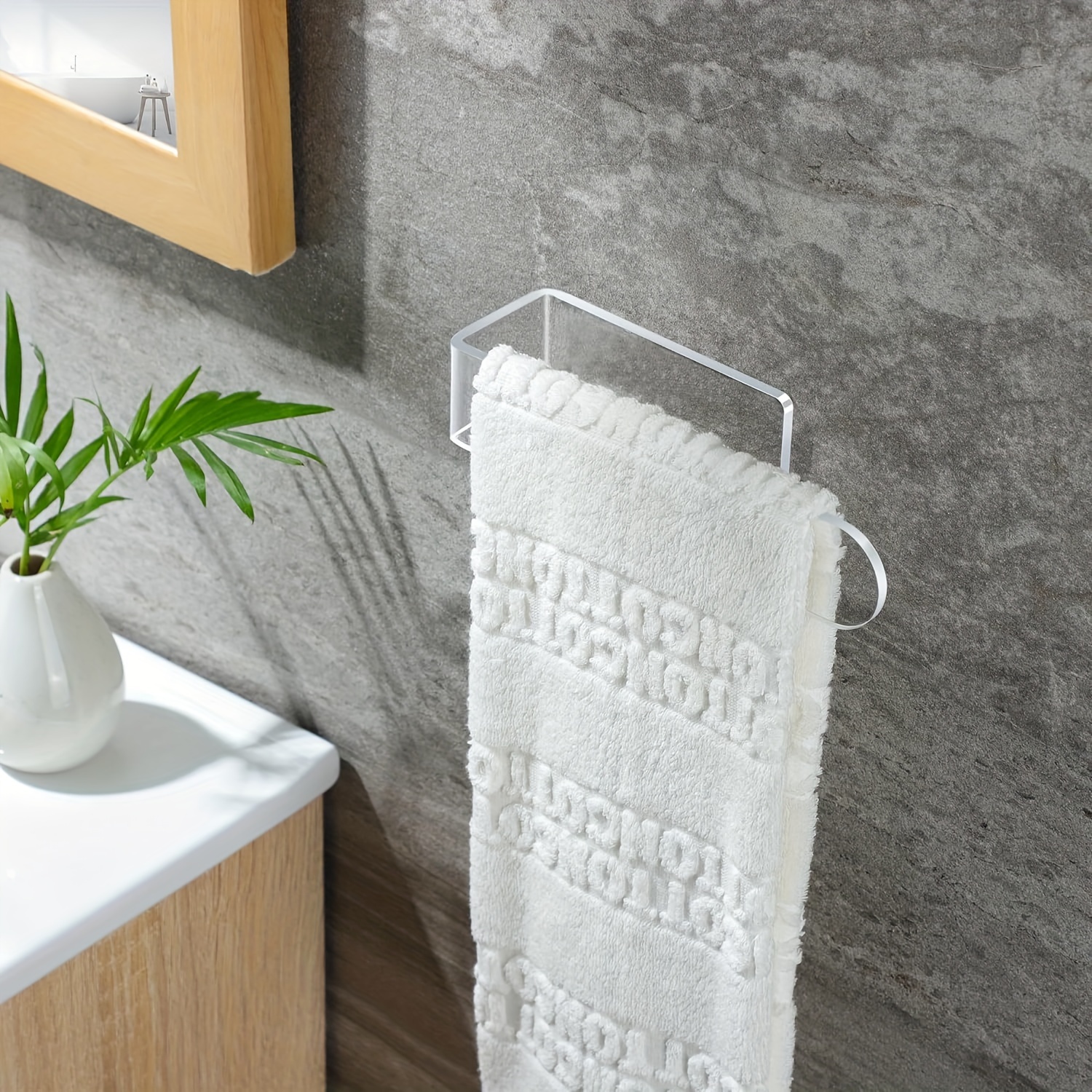 Hand towels discount holder for bathroom