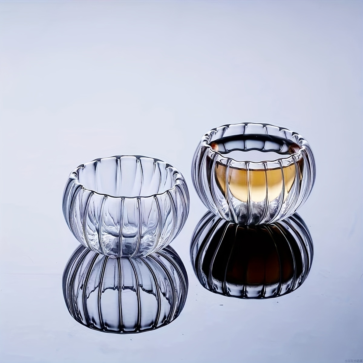 Double Walled Glass Teacups Pumpkin Shaped Tea Cups - Temu