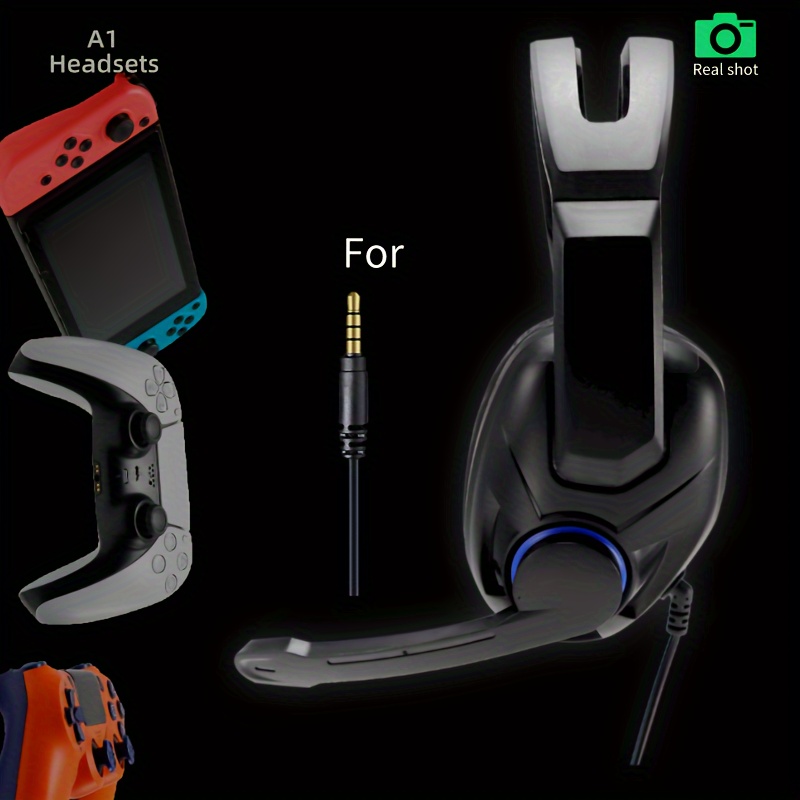 A1 Gaming Headset Head mounted Microphone E sports Computer Temu