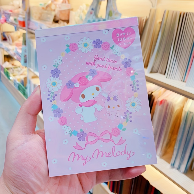 200 Sheets Sanrio Hello Kitty Memo Pad Anime Kuromi Cinnamoroll Notes  School Stationery Office Supplies Diy Notepad Diary