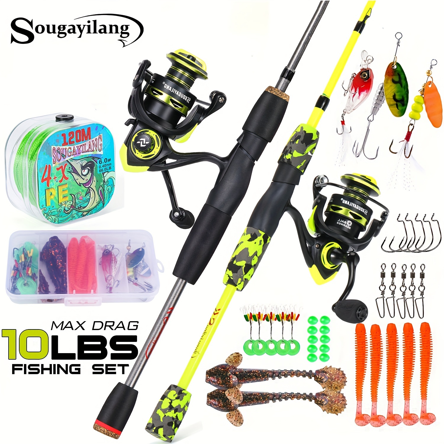 Fishing Rod And Reel Combos Spinning - Temu