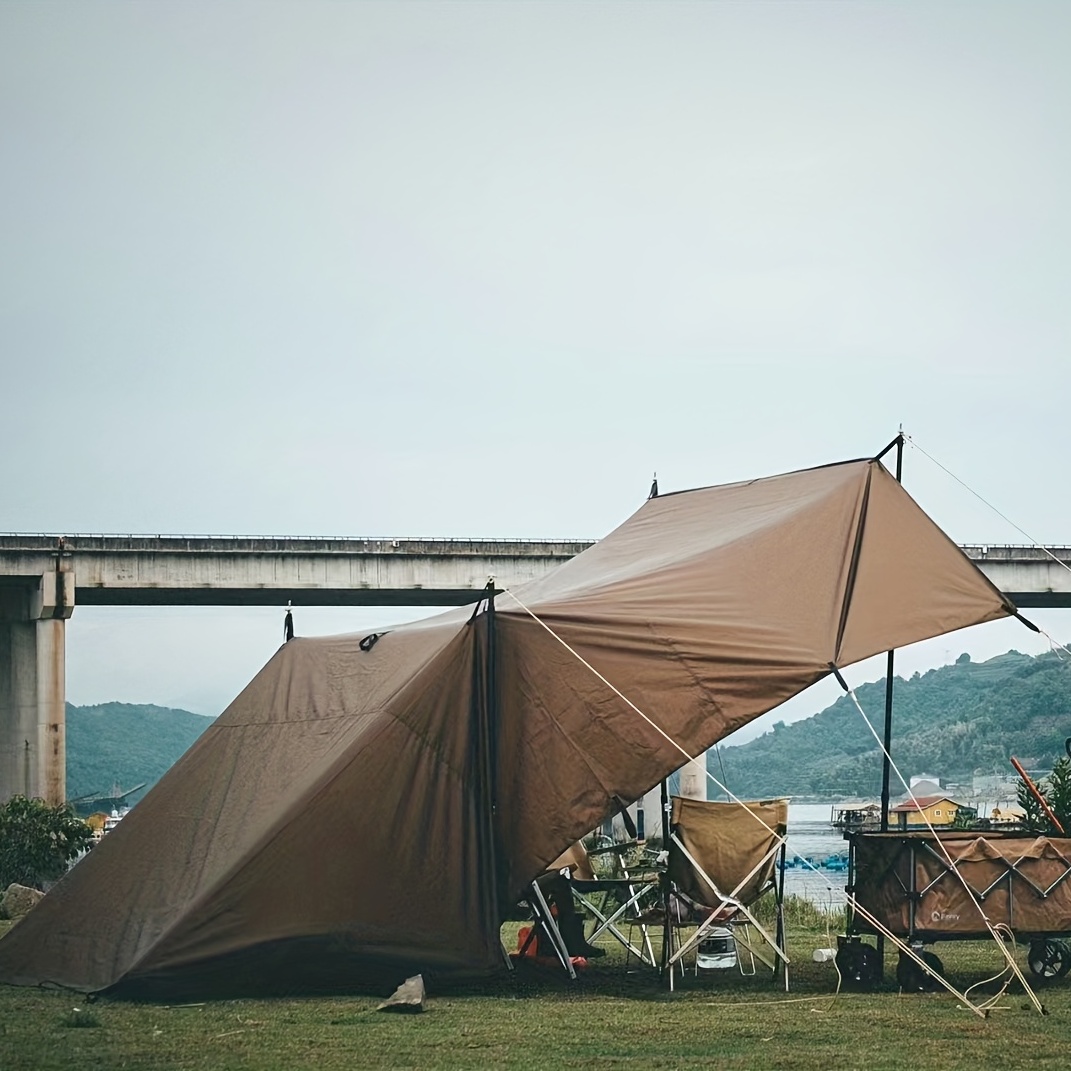 1pc Bâche Suspendue Étanche Auvent De Tente Pour Camping En - Temu France