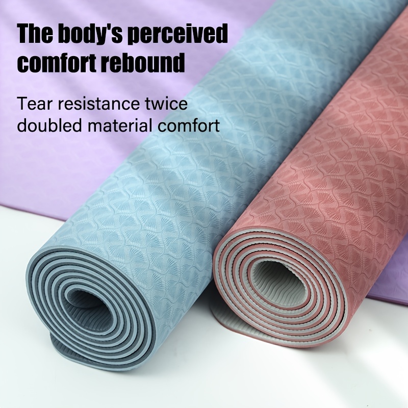 Tear Resistant Tpe Yoga Mat Non slip Double Sided Fitness - Temu