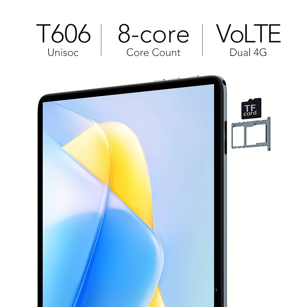 Tablette Android 13 De 10 Pouces 8-Core, 8 Go + 128 Go (Tf 1 To) 5