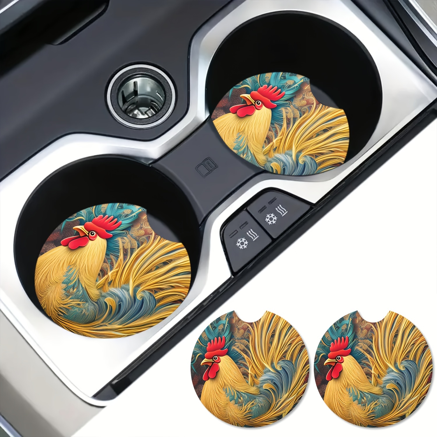 Acquista 2 pezzi sottobicchiere per auto decorare accessori slot