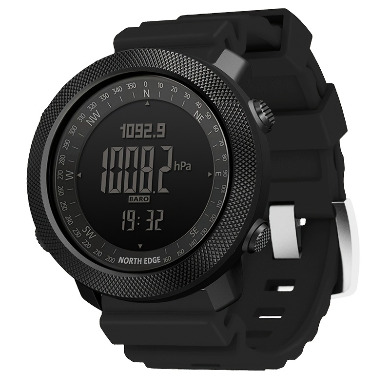 EZON Reloj GPS para correr con alarma de ritmo de distancia de velocidad,  contador de calorías y cronómetro para hombre, T031B01, color negro