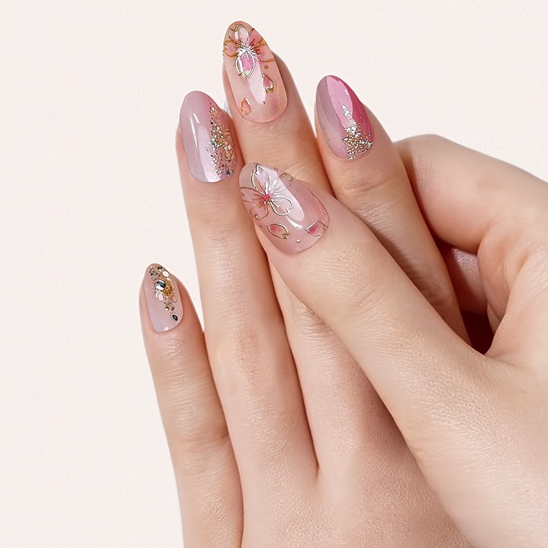 Easy White Cherry Blossom Nails! | Flower Nail Art Design Tutorial - YouTube