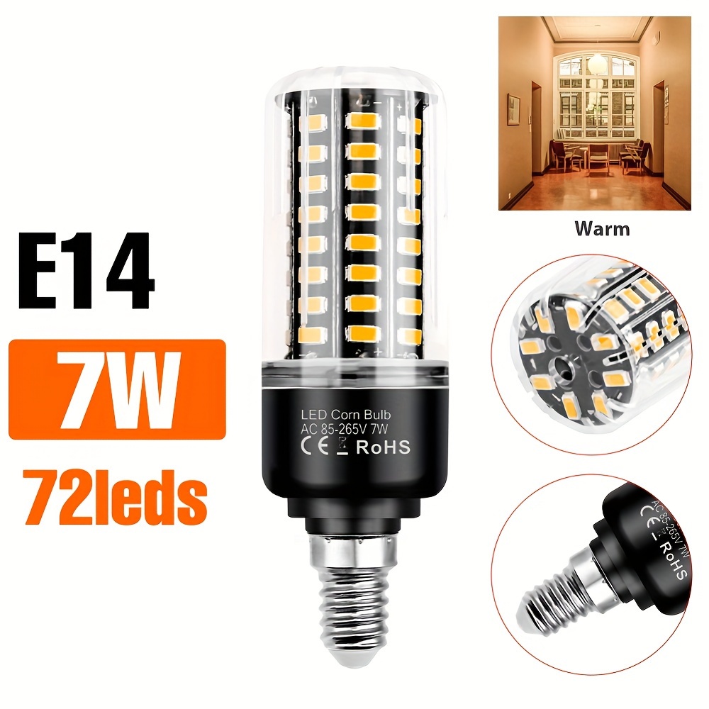Led Corn Lamp E27 5736 Led E14 Corn Bulb 220V AC85~265v Smart IC Aluminum