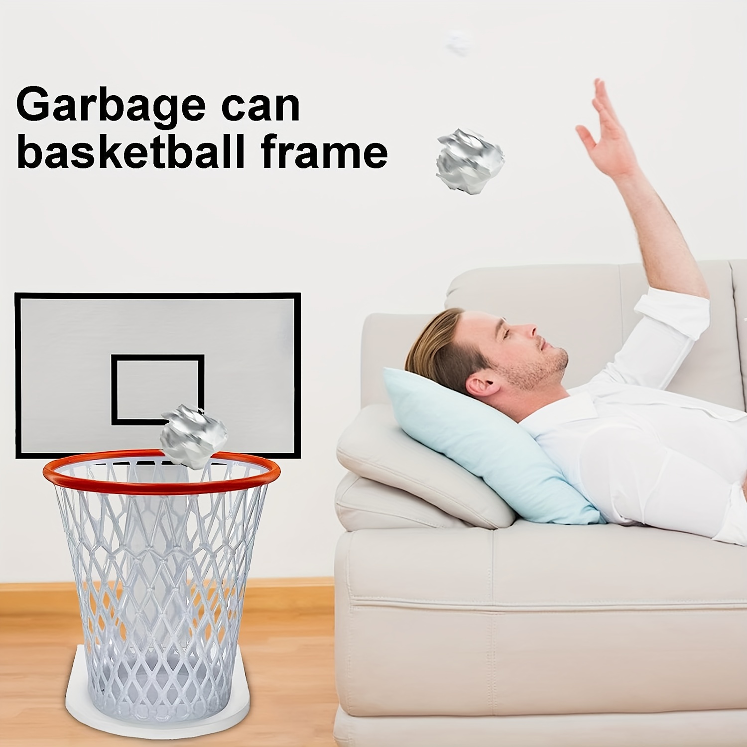 Poubelle de basket-ball T1, panier de rangement créatif pour chambre à  coucher, café, salle de sport - AliExpress